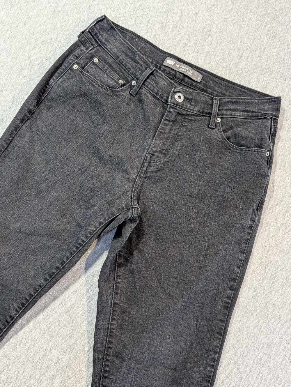 Levi's 505 Straight Leg Women's 6-28 X 32 Black